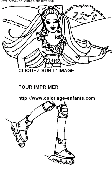 coloriage heros barbie