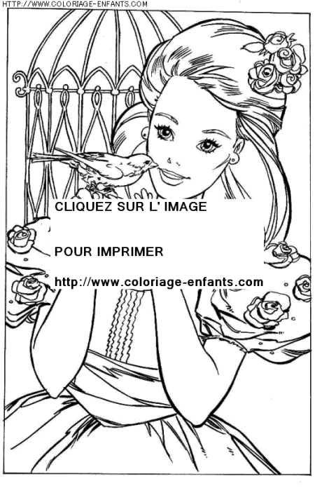 coloriage heros barbie