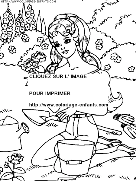 coloriage heros barbie