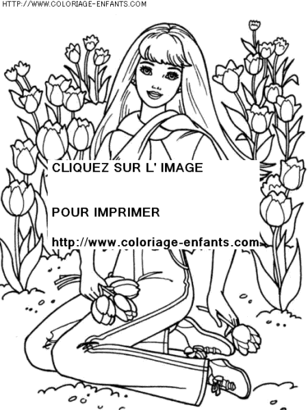 coloriage heros barbie