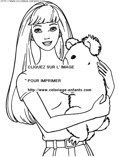 coloriage heros barbie