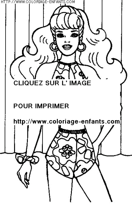 coloriage heros barbie