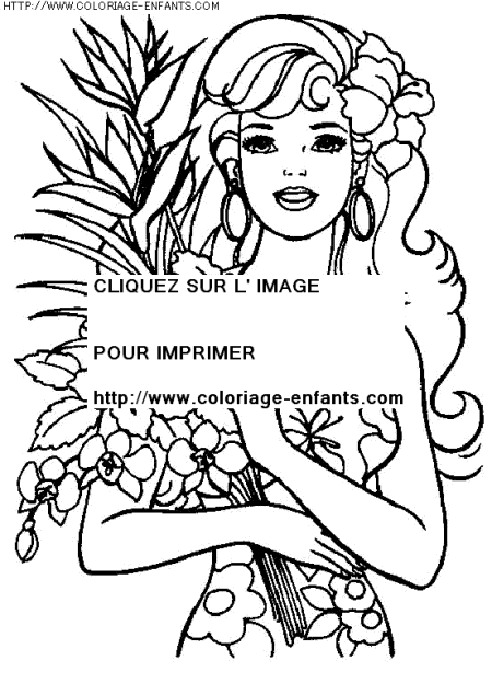 coloriage heros barbie