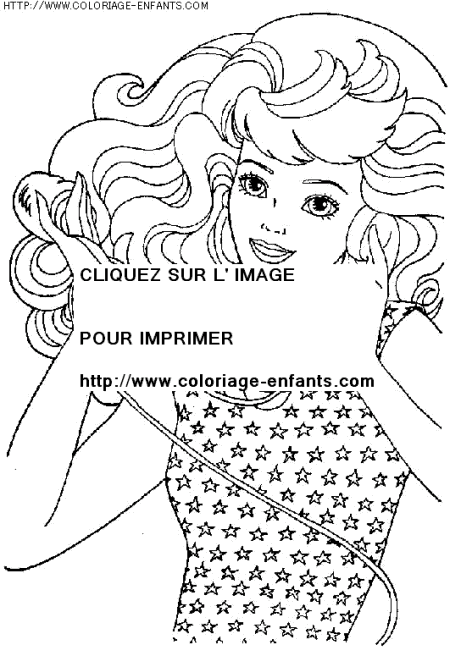 coloriage heros barbie