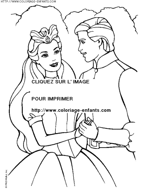 coloriage heros barbie princesse