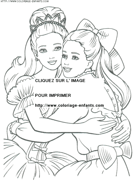 coloriage heros barbie princesse