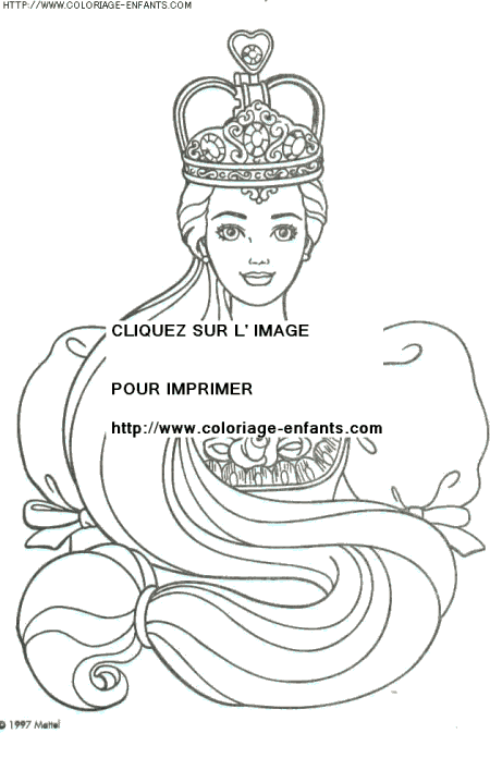 coloriage heros barbie princesse