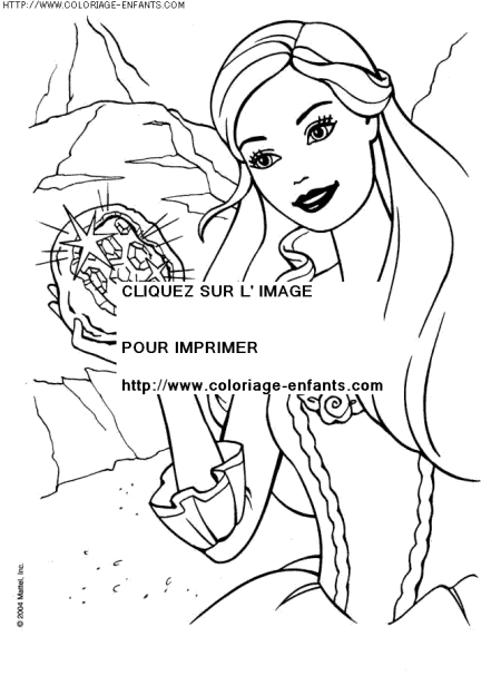 coloriage heros barbie princesse