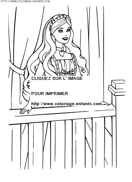 coloriage heros barbie princesse