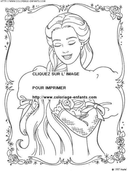 coloriage heros barbie princesse