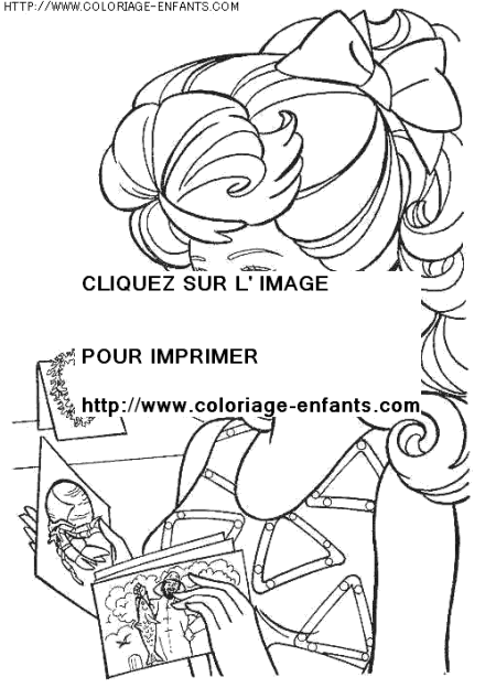 coloriage heros barbie princesse