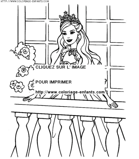 coloriage heros barbie princesse