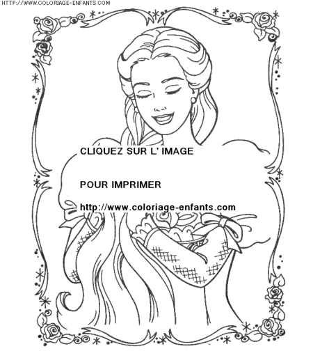 coloriage heros barbie princesse