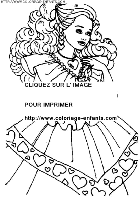 coloriage heros barbie princesse