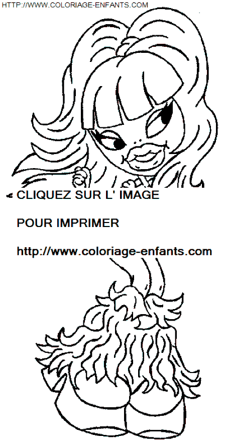 coloriage Les poupées Bratz