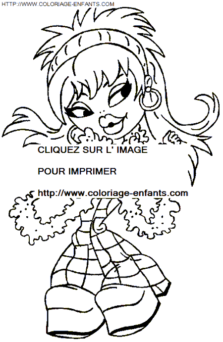 coloriage Les poupées Bratz