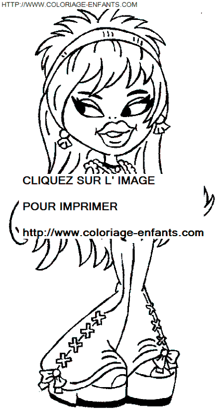 coloriage Les poupées Bratz