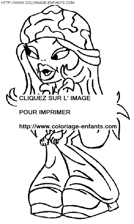 coloriage Les poupées Bratz