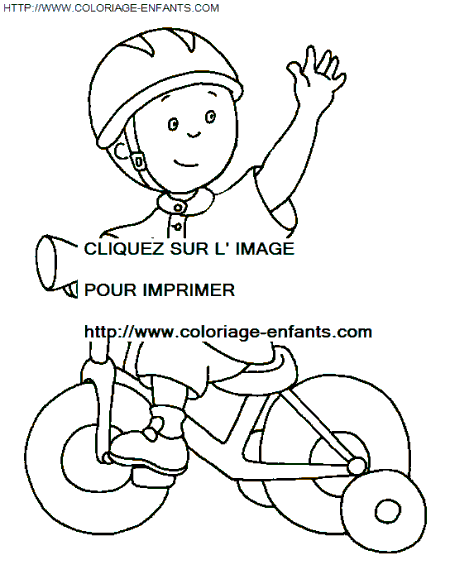 coloriage Heros Caillou