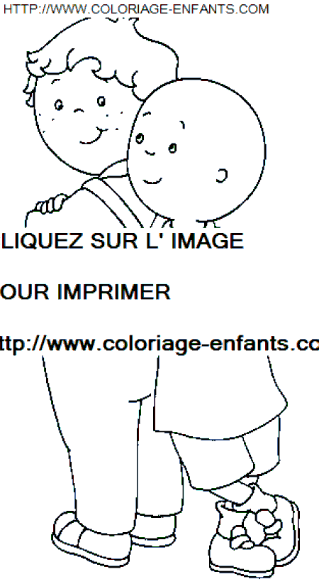 coloriage Heros Caillou