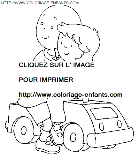 coloriage Heros Caillou