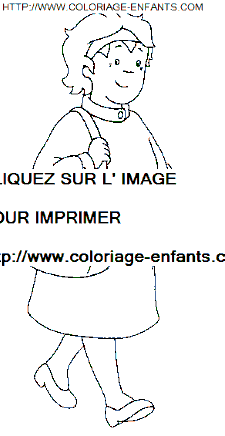 coloriage Heros Caillou