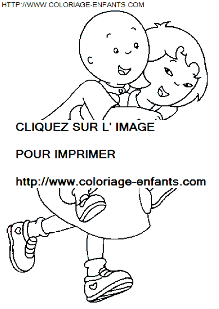 coloriage Heros Caillou