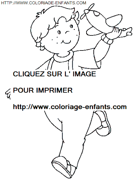 coloriage Heros Caillou