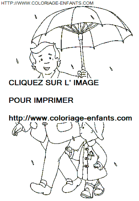 coloriage Heros Caillou