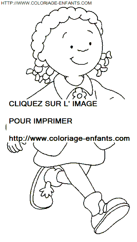 coloriage Heros Caillou