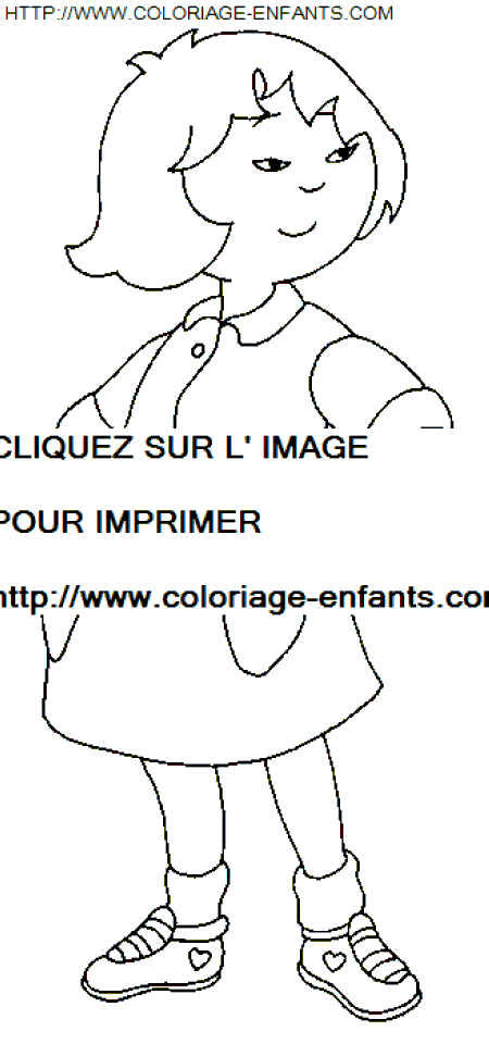 coloriage Heros Caillou