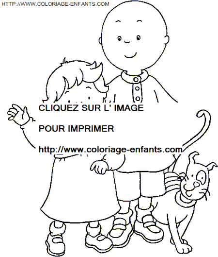 coloriage Heros Caillou