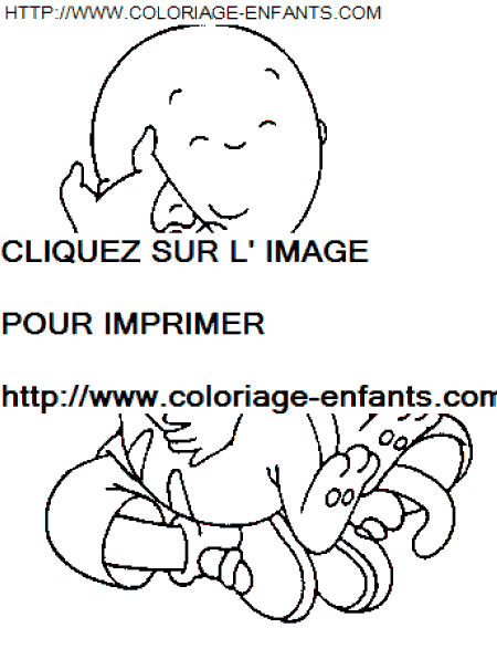 coloriage Heros Caillou