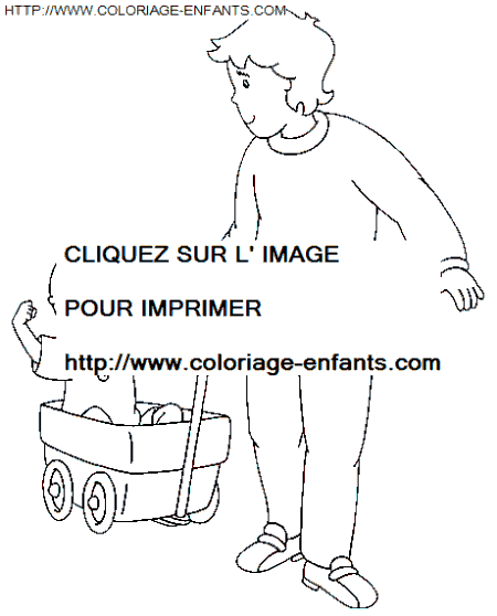 coloriage Heros Caillou