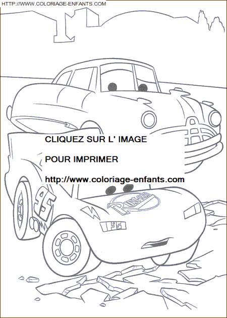 coloriage Heros Cars