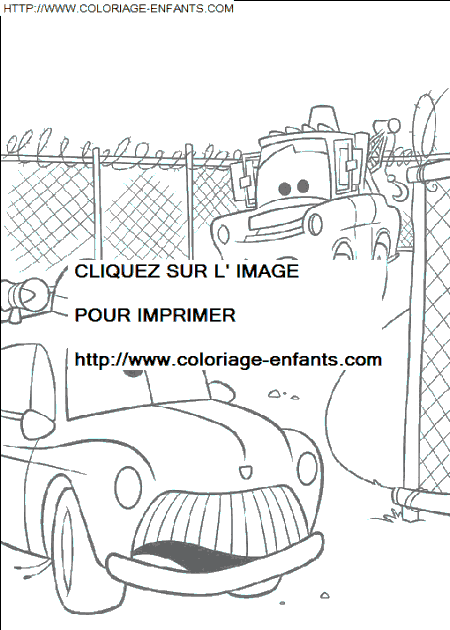 coloriage Heros Cars