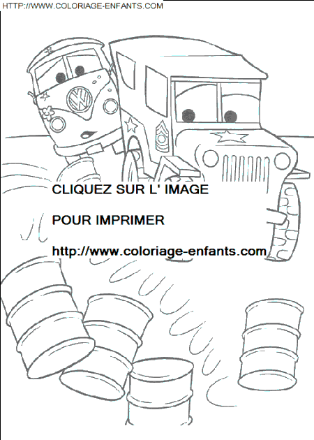 coloriage Heros Cars