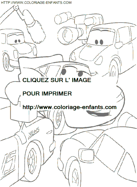 coloriage Heros Cars