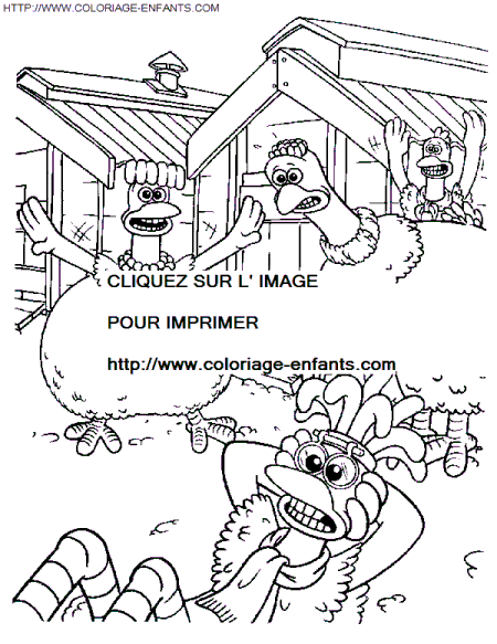 coloriage Heros Chicken Run