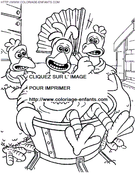 coloriage Heros Chicken Run