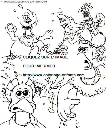 coloriage Heros Chicken Run