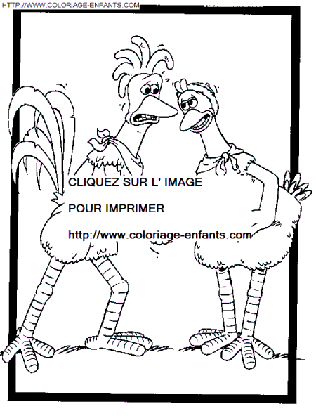 coloriage Heros Chicken Run