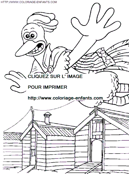 coloriage Heros Chicken Run