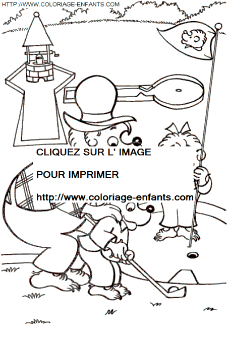 coloriage Heros Famille Berenstain