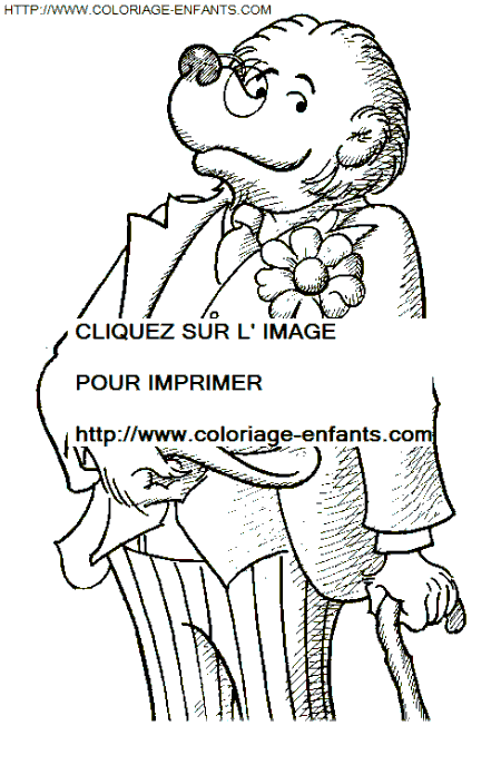 coloriage Heros Famille Berenstain