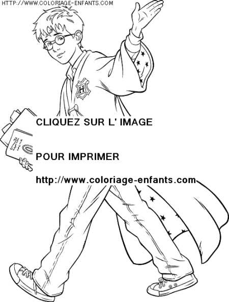 coloriage heros harry potter