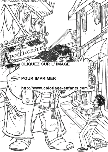 coloriage heros harry potter