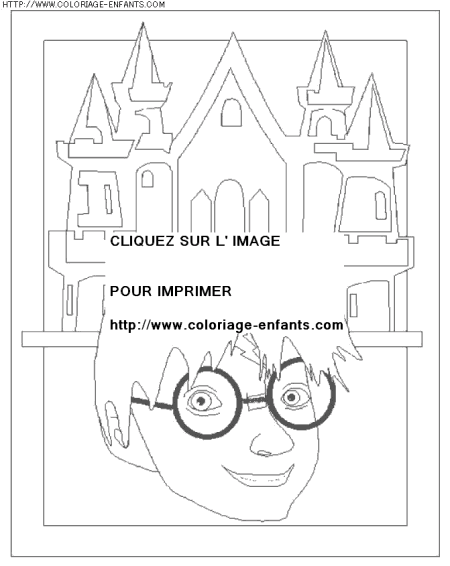 coloriage heros harry potter