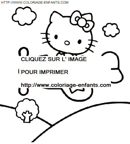 coloriage Heros Hello Kitty