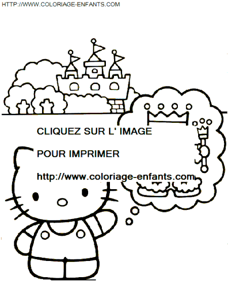 coloriage Heros Hello Kitty